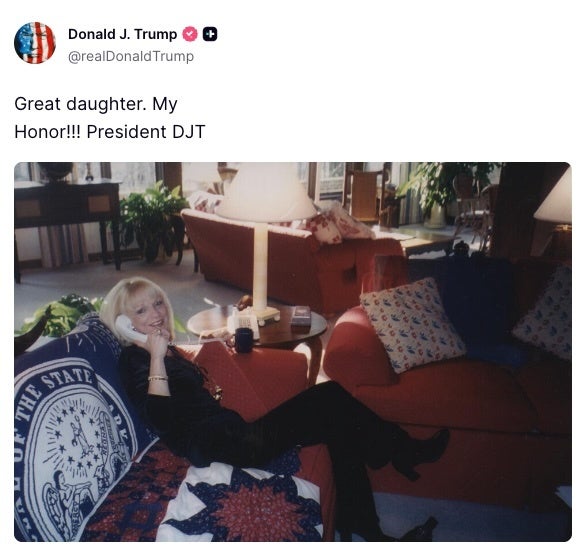 Trump's 'Great Daughter' Post Features A Mystery Woman